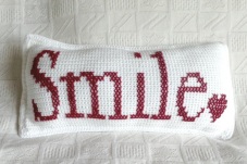Smile Crochet Cushion