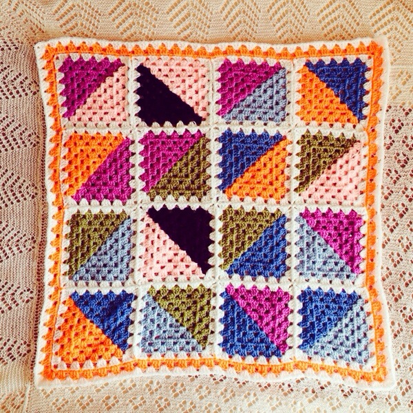 CrochetMoodBlanket2014 Triangles