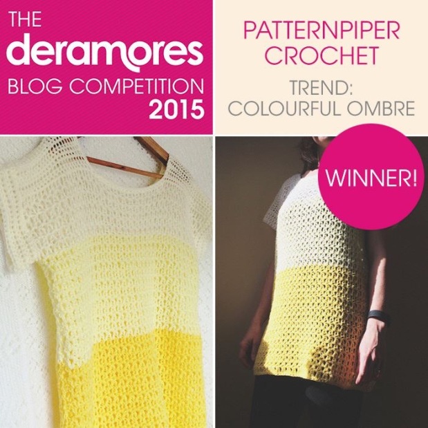 Deramores Blog Competition Winner 2015 - PatternPiper Crochet Ombre Jumper
