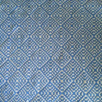 patternpiper blue silver granny square blanket